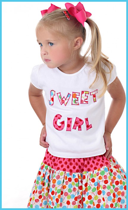 Sweet girl on shirt