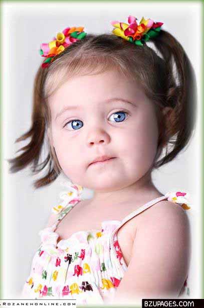 Innocent Baby with Poonies