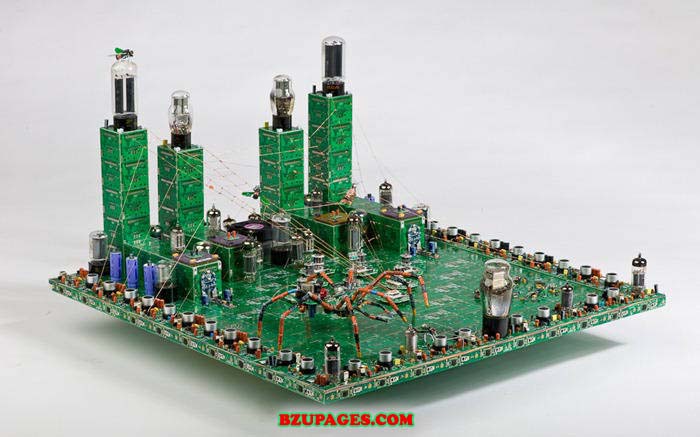 Printed Circuit Board Sculptures by Steven Rodrig (1)