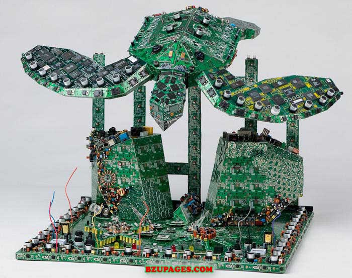 Printed Circuit Board Sculptures by Steven Rodrig (4)