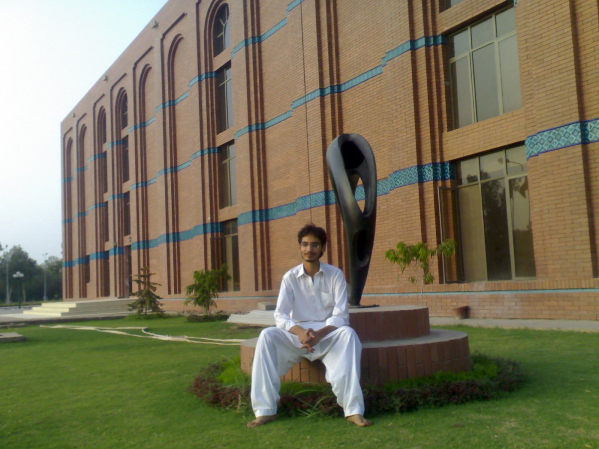 Me at AUDITORIUM..
With Camera Man Bukhtyaar khan..