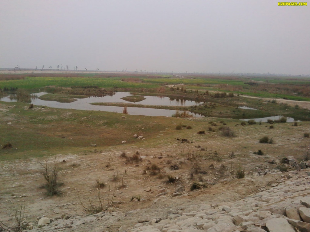 Back side of barrage