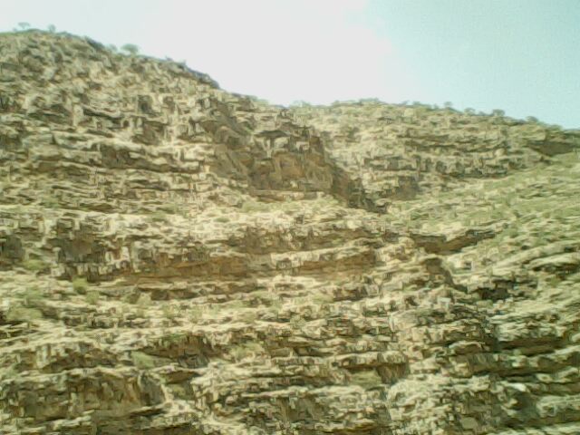 A beautiful cut work on the rocks