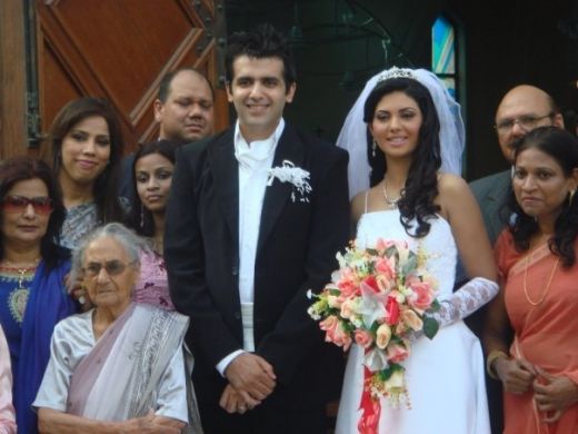 model sunitha marshall with her husband