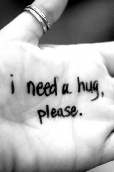 i need a hug plz