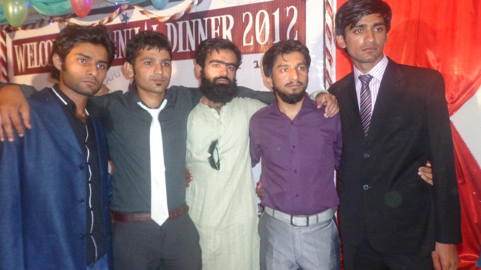 Amir Riaz with his friends