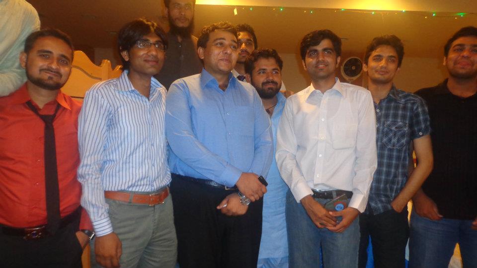 Maruf Pasha with students