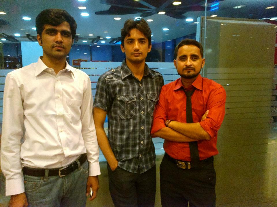 Shuja Ahmad With Ali Hasan and Hammad Alvi at Shangrilla Cuisine