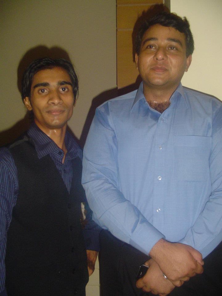 Fahim  Bsit 2010 2014 with HOD � at Shangrila Cuisine