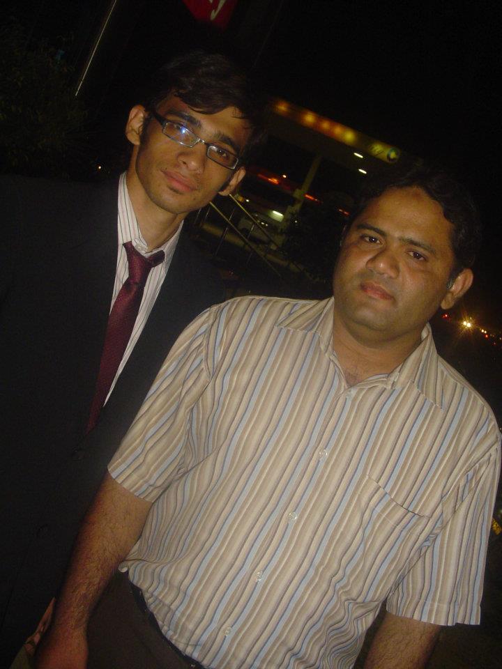 Sir Ahmad Karim with Zeeshan Haider