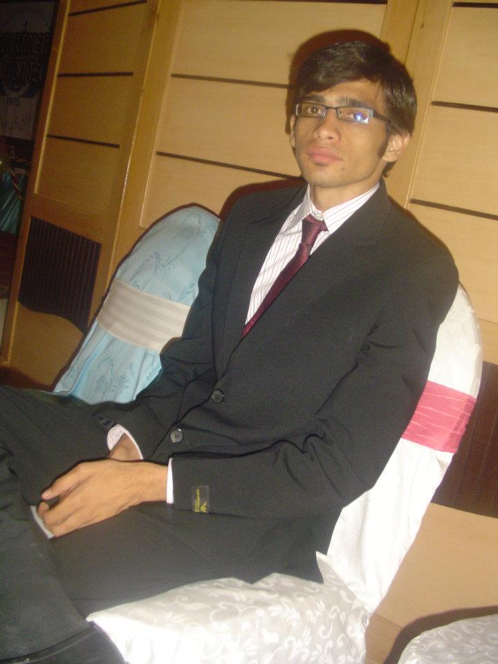 Zeeshan Haider waiting for Dinner at Shangrila Cuisine