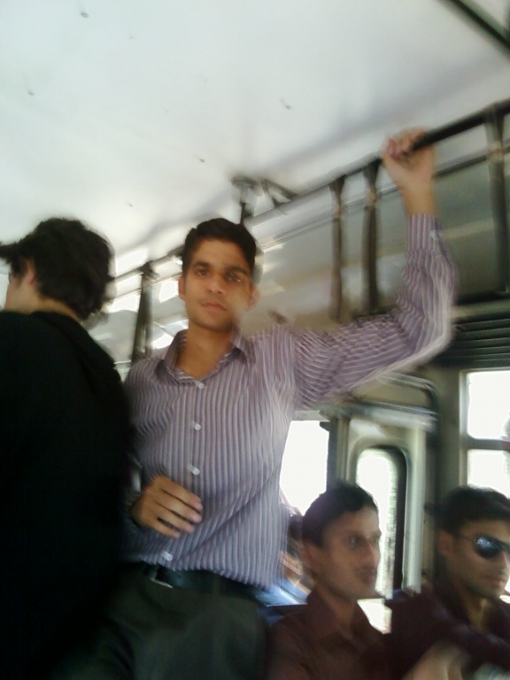 Usman Akhtar in the Shuttle while going to the Trip..