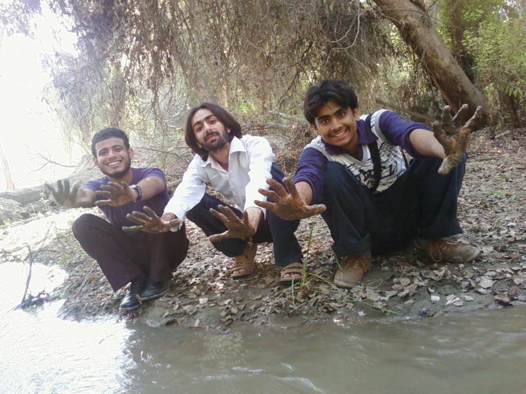 Showing their Muddy hands,.