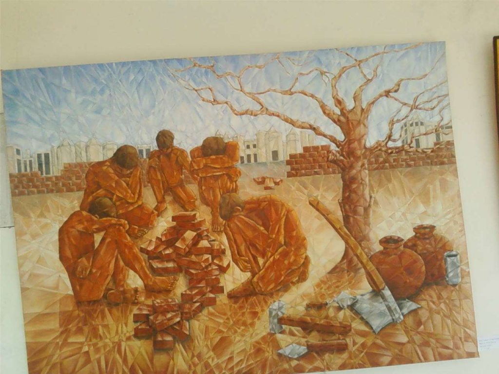 Labours are weeping after their hard work